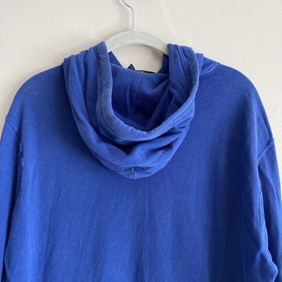 Polo Ralph Lauren Mens Hoodie Size Medium Pullover Blue White Logo Preppy Casual - Picture 7 of 10